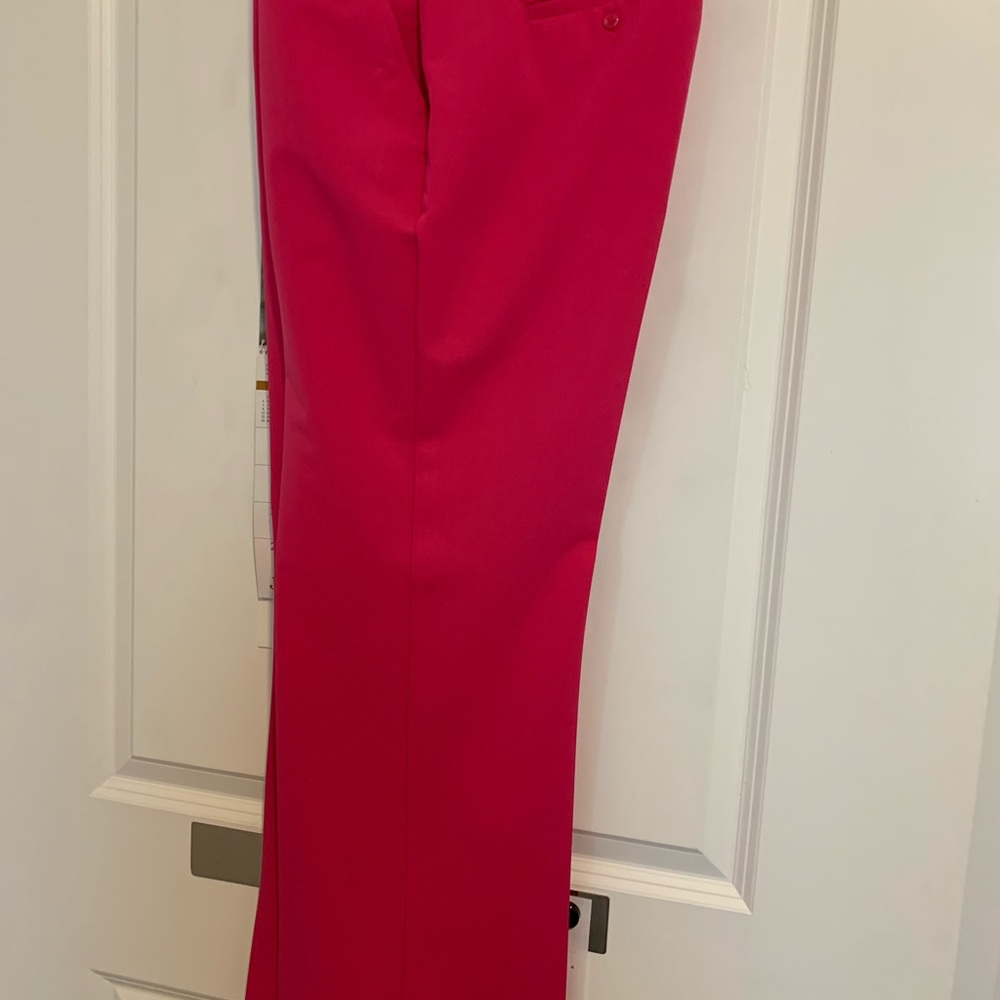 Worthington Gorgeous Vibrant Pink Trousers size 6 curvy